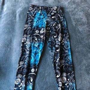 Flower swirl leggings